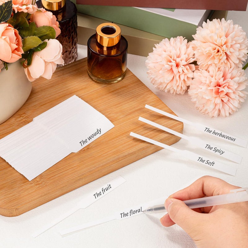 LHSYFBZ 600Pcs Perfume Test Strips, Fragrance Paper Strips, White Blotter Strips for Diffuser Aromatherapy Testing Scents - Image 2